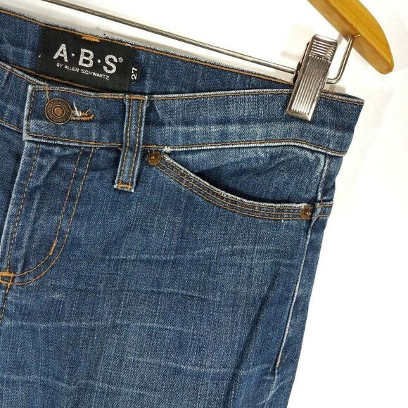 𝅺abs Allen Schwartz Mid Rise Bootcut Jeans Size 27 - Picture 5 of 12